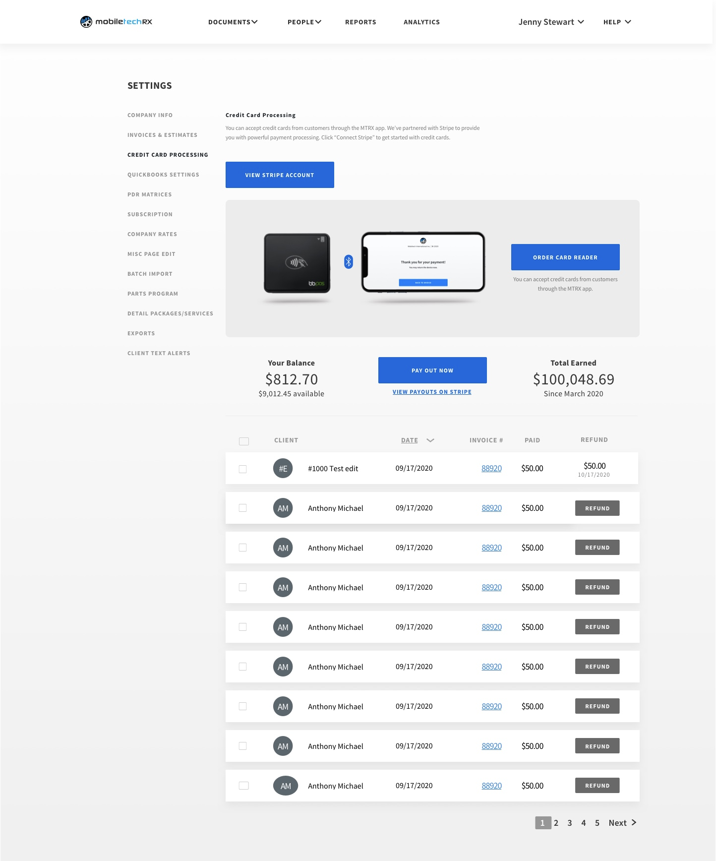 screenshot of Mobile Tech RX